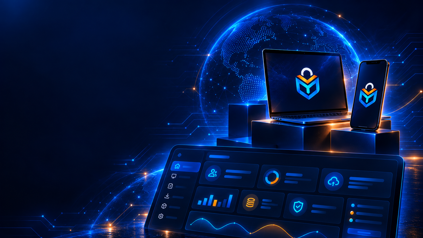 Panel seguro MultiUnlockMDM en portátil y teléfono